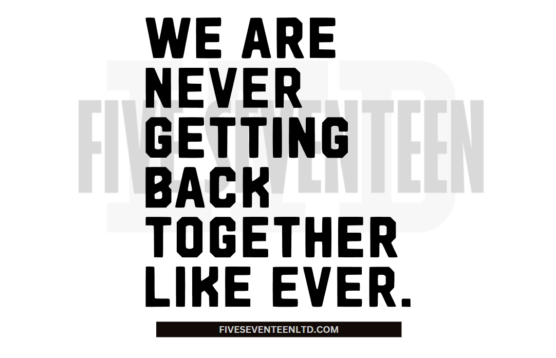 Taylor Swift Design Collection | We are Never Getting back together Like Ever | Red Album