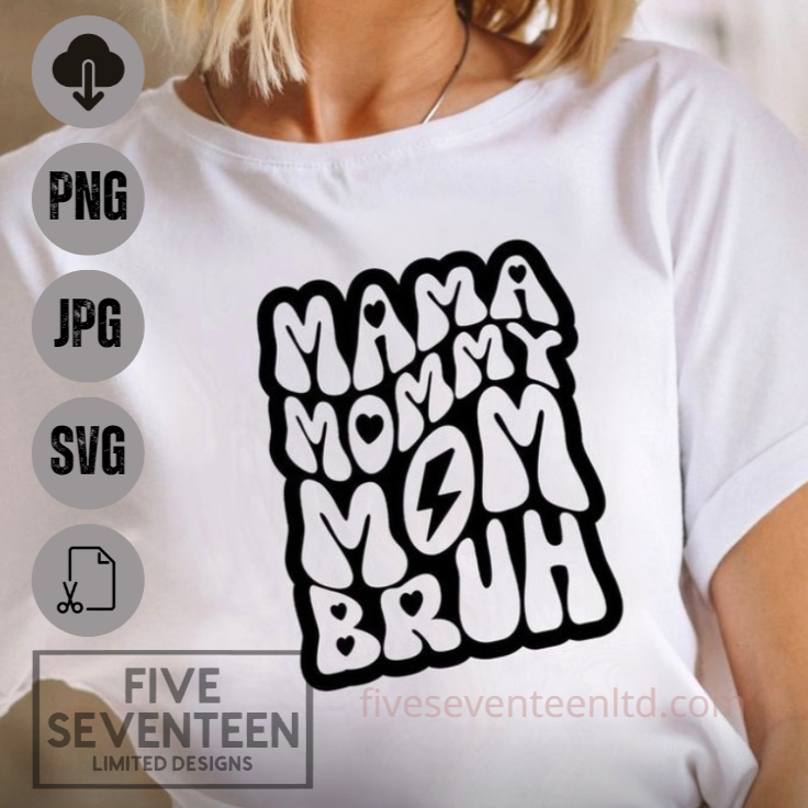 Motherhood Design Collection | Mama, Mommy, Mom, Bruh
