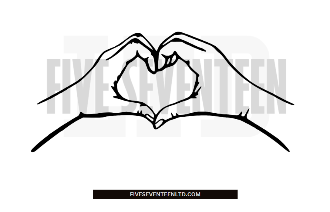 Heart & Love Design Collection | Heart Hands | Outline | Taylor Swift Design