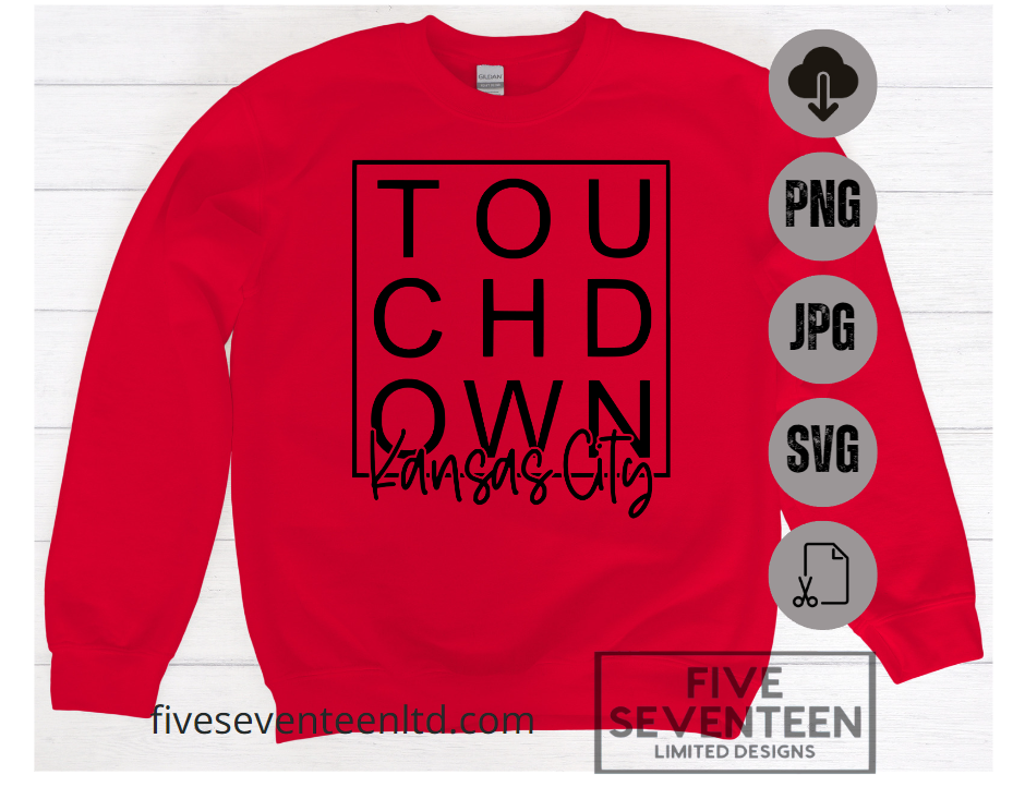 Kansas City Chiefs Design Collection | Touchdown Chiefs | NFL Football Design