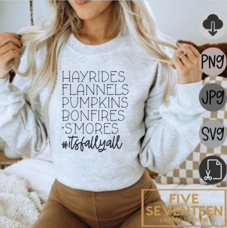 Fall & Winter Design Collection | Fall Design Collection | Hayrides, Flannels, Pumpkins, Bonfires, S'mores | #ItsFallYall