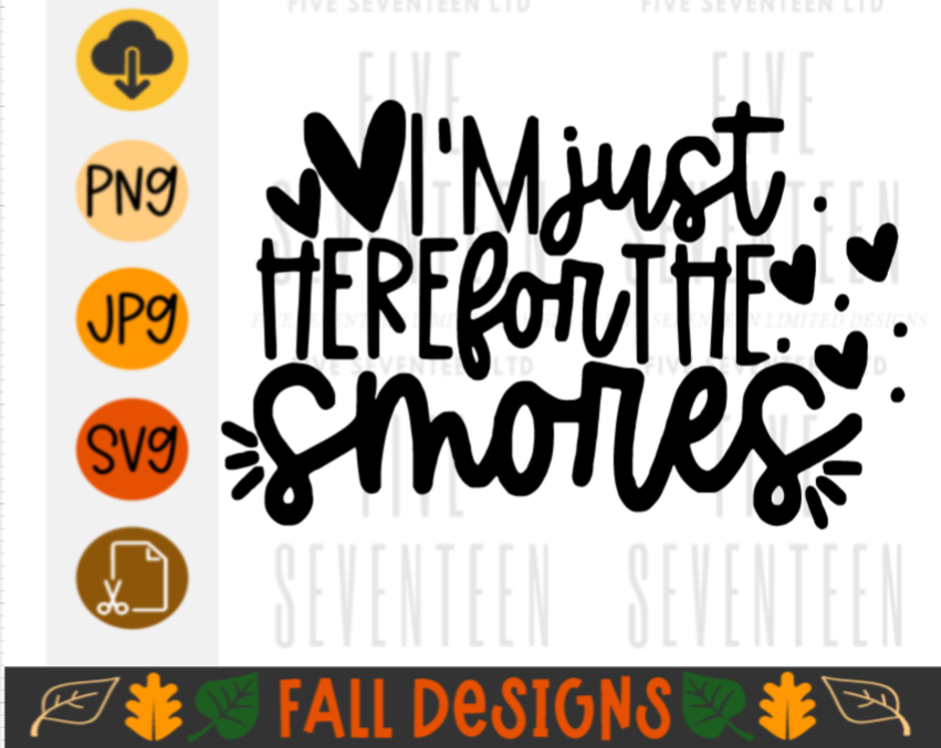 Fall & Winter Design Collection | I'm just here for the S'mores