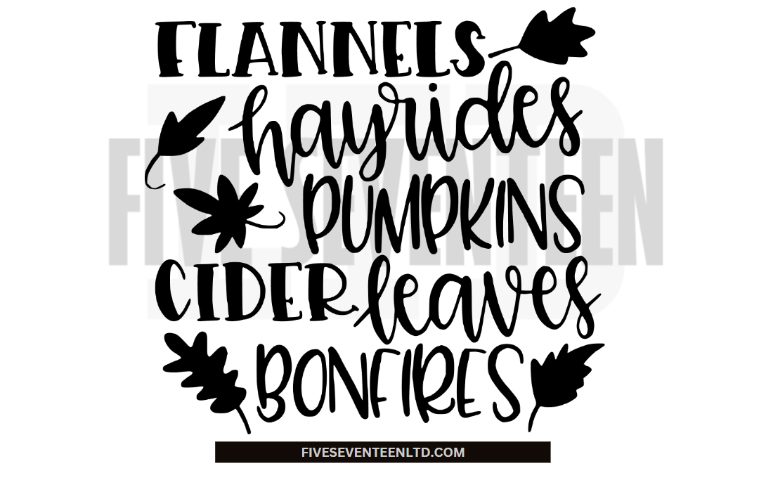 Fall & Winter Design Collection | Fall Design Collection | Flannels, Hayrides, Pumpkins, Cider, Leaves, Bonfires