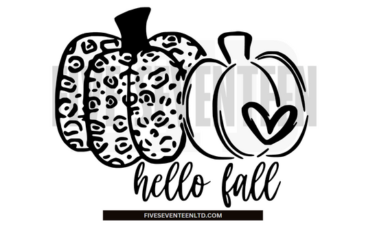 Fall & Winter Design Collection | Fall Design Collection | Hello Fall | Leopard Pumpkins