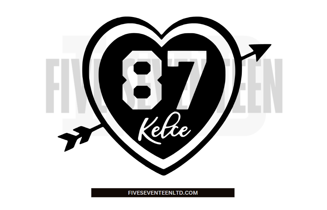 Taylor Swift & Travis Kelce Design Collection | Travis Kelce Heart | 87 | Football