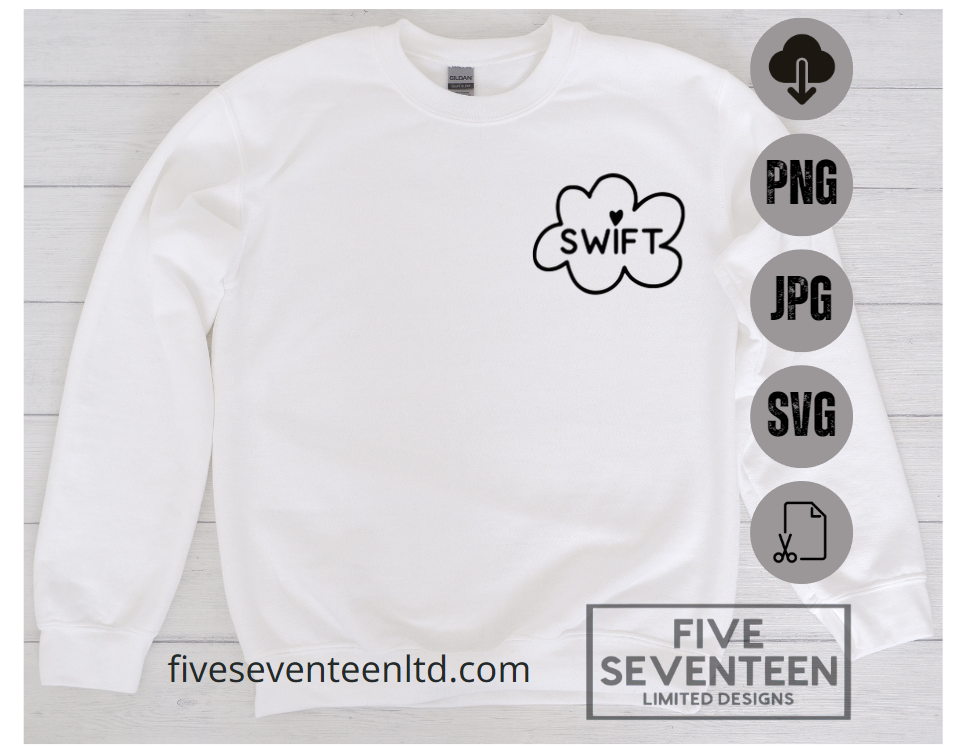 Taylor Swift Design Collection | Swift in a Cloud | Midnight