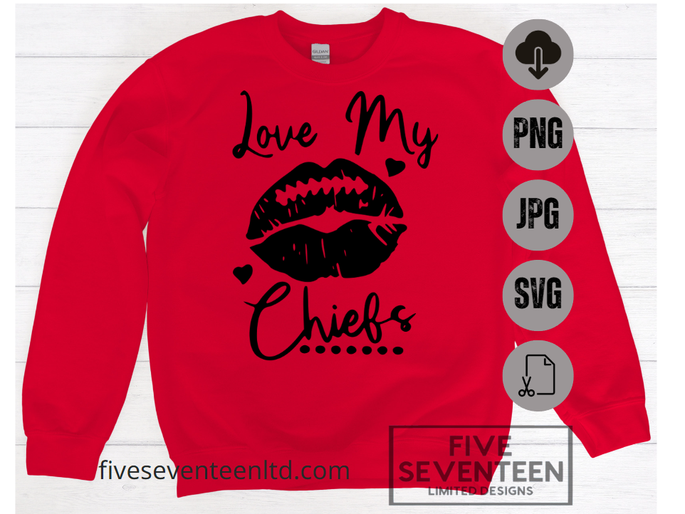 Kansas City Chiefs Design Collection | I Love my Chiefs | NFL Football Design