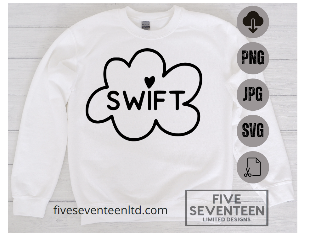 Taylor Swift Design Collection | Swift in a Cloud | Midnight