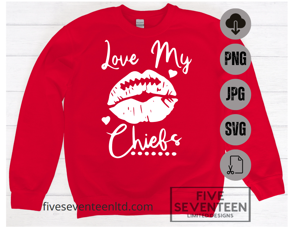 Kansas City Chiefs Design Collection | I Love my Chiefs | NFL Football Design