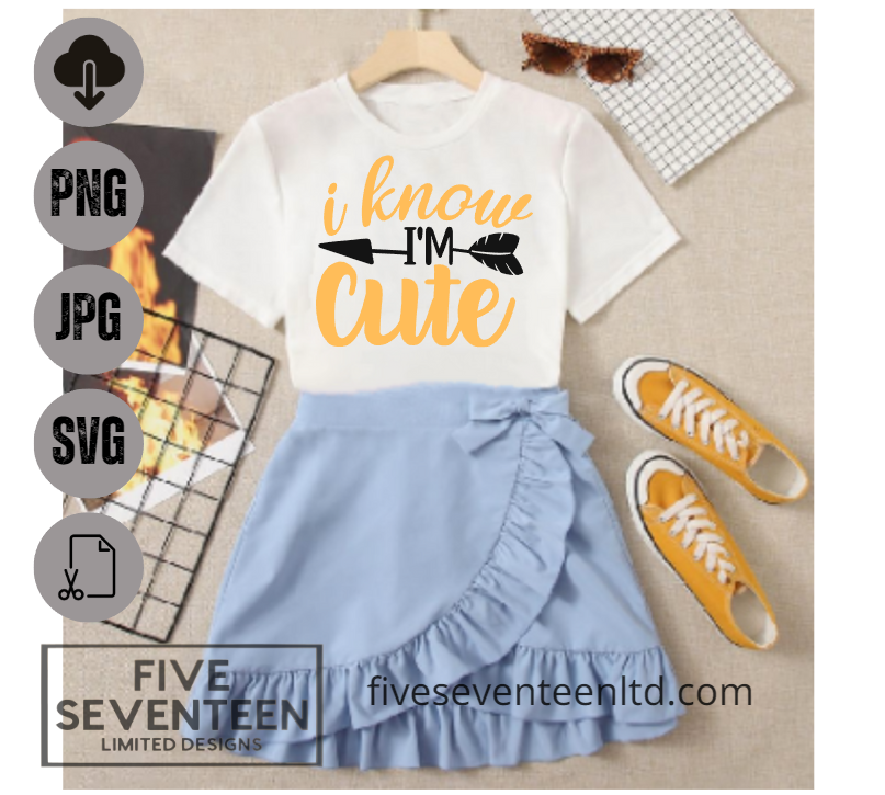 Children's Design Collection | I know I'm Cute