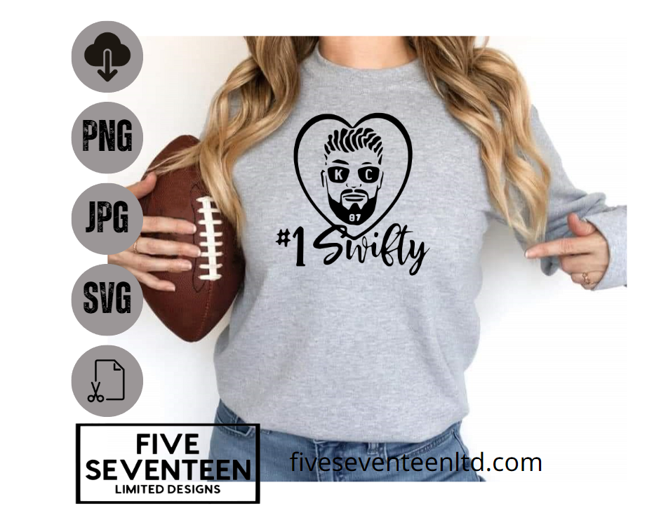 Taylor Swift & Travis Kelce Design Collection | Number one Swifty | #1 Swiftie | NFL Football