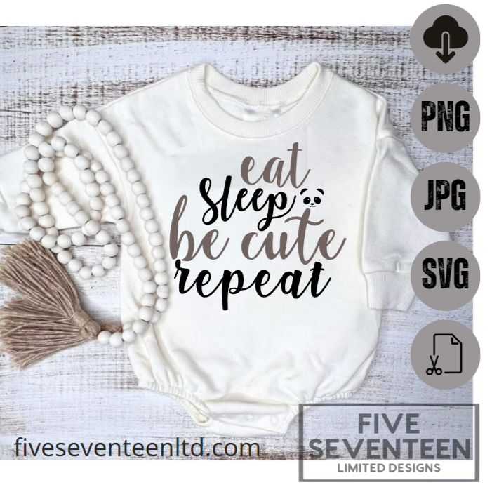 Children's Design Collection | Eat, Sleep, Be cute, Repeat