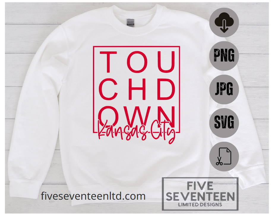 Kansas City Chiefs Design Collection | Touchdown Chiefs | NFL Football Design