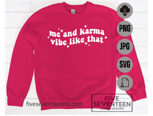 Taylor Swift Design Collection | Me and Karma Vibe like that | Midnights Album