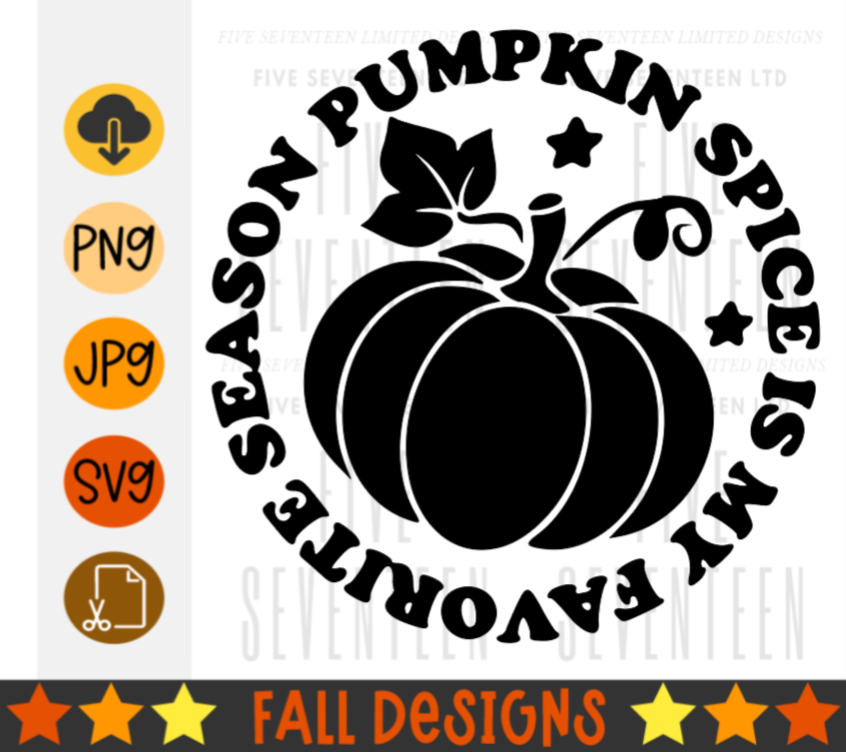 Fall & Winter Design Collection | Fall Design Collection | Pumpkin Spice is my Favorite Season