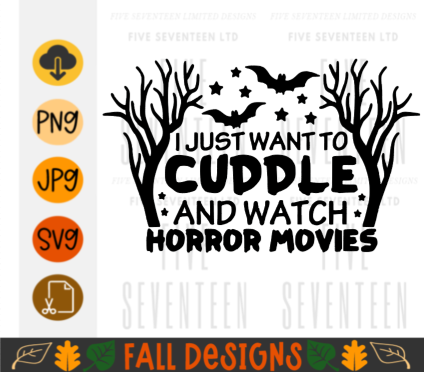 Fall & Winter Design Collection | Fall Design Collection | I just wanna cuddle and watch Horror Movies