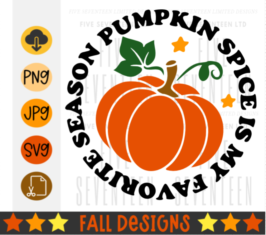 Fall & Winter Design Collection | Fall Design Collection | Pumpkin Spice is my Favorite Season