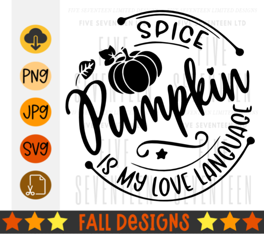 Fall & Winter Design Collection | Fall Design Collection | Pumpkin Spice is my Love Language