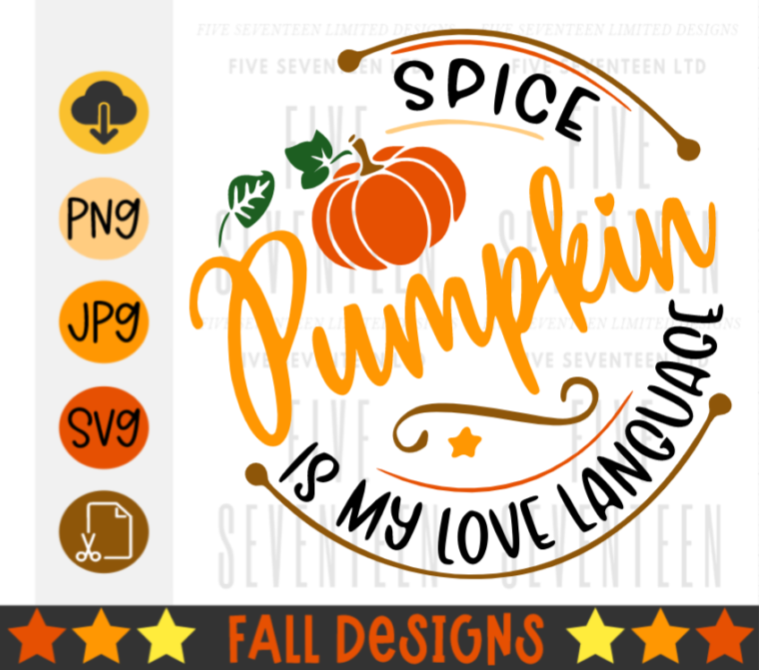 Fall & Winter Design Collection | Fall Design Collection | Pumpkin Spice is my Love Language