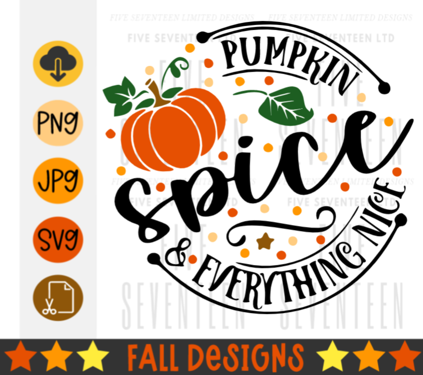 Fall & Winter Design Collection | Fall Design Collection | Pumpkin Spice & Everything Nice