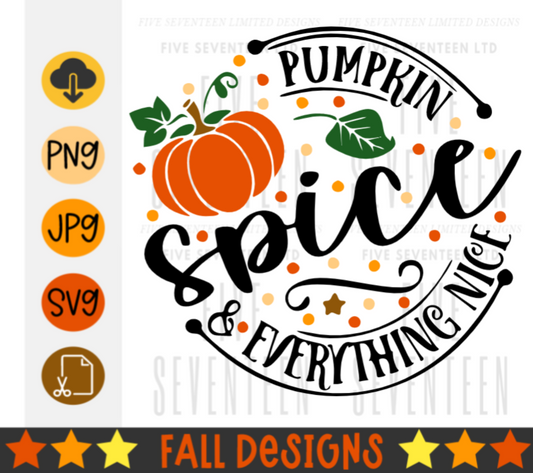 Fall & Winter Design Collection | Fall Design Collection | Pumpkin Spice & Everything Nice