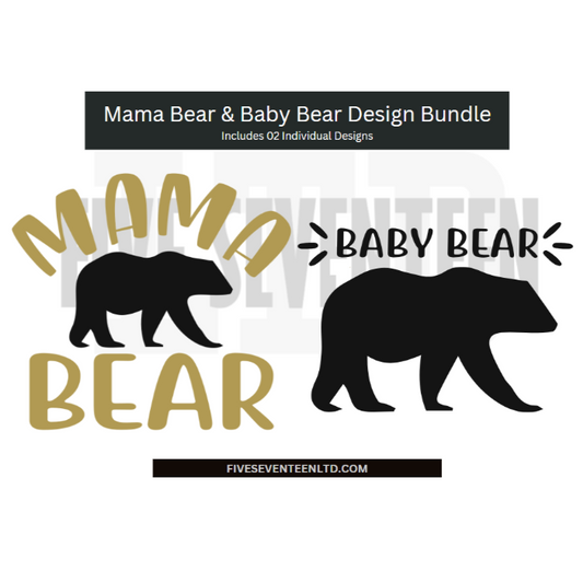 Matchy Matchy Design Collection | Mama Bear & Baby Bear | 02 Designs